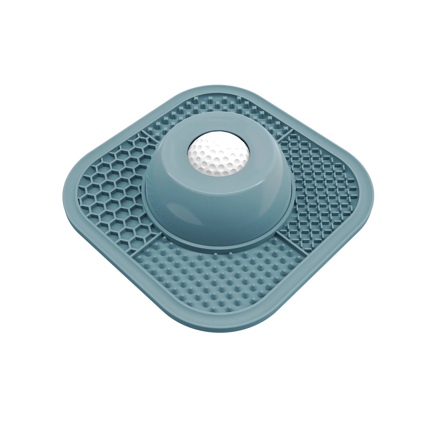 PLOSIF Slow Feeder Dog Bowl with Anti-Slip Ball-In Design for Liquid Treats - 3/4 Cup Capacity for Bone Broth and Yogurt, Ideal for Small to Large Breeds, Supports Dietary Supplement and Post-Operative Nutrition