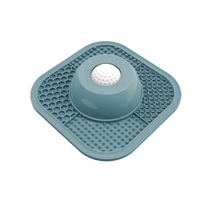 PLOSIF Slow Feeder Dog Bowl with Anti-Slip Ball-In Design for Liquid Treats - 3/4 Cup Capacity for Bone Broth and Yogurt, Ideal for Small to Large Breeds, Supports Dietary Supplement and Post-Operative Nutrition