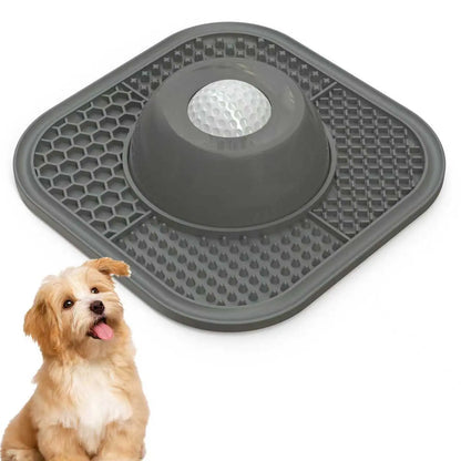 PLOSIF Slow Feeder Dog Bowl with Anti-Slip Ball-In Design for Liquid Treats - 3/4 Cup Capacity for Bone Broth and Yogurt, Ideal for Small to Large Breeds, Supports Dietary Supplement and Post-Operative Nutrition