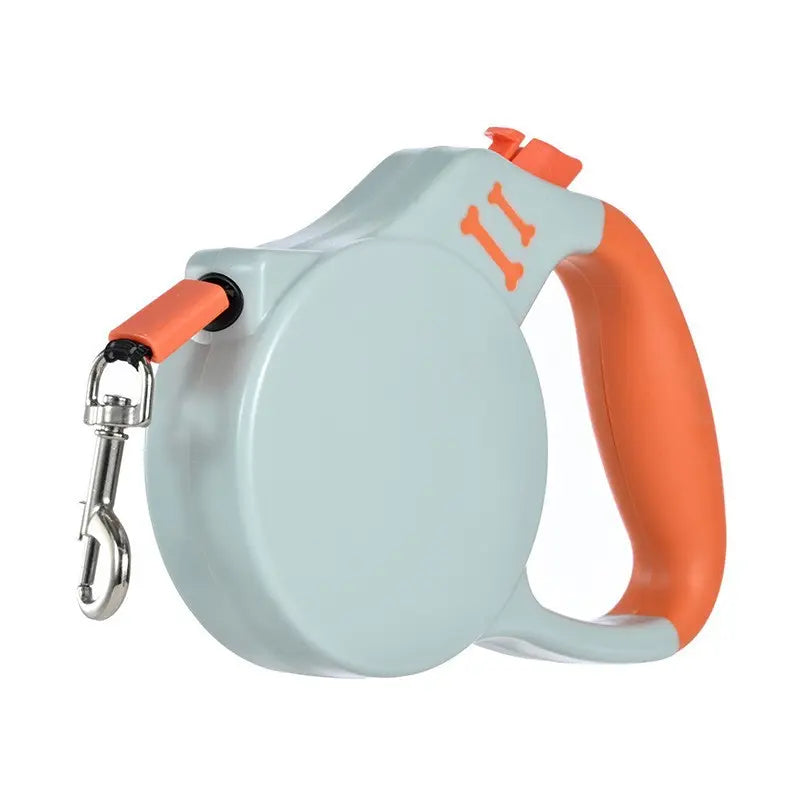 Professional Pet Gift Set: Adjustable Long Dog Leash with One-Button Brake, Ideal for Night Walks, Suitable for Medium Dogs and Cats, Crafted from Linen Material