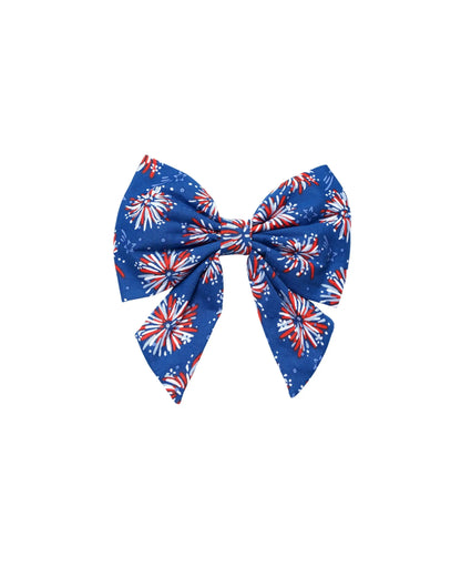 Fourth of July Slide on the Collar Pet Bow Ties - Cotton - Washable